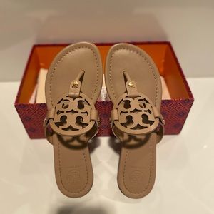Tory Burch Miller Logo Sandals Sz 7
